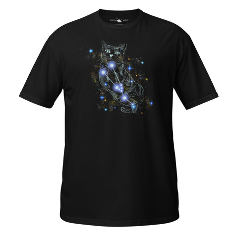 SKEPTIKWORLD MEN'S TAURUS CAT CONSTELLATION T-SHIRT (APR 20 - MAY 20)