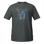 SKEPTIKWORLD MEN'S LIBRA CAT CONSTELLATION T-SHIRT (SEP 23 - OCT 22)