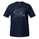 SKEPTIKWORLD MEN'S ARIES CAT CONSTELLATION T-SHIRT (MAR 21 - APR 19)