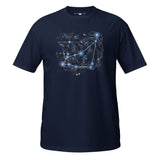 SKEPTIKWORLD MEN'S CAPRICORN CAT CONSTELLATION T-SHIRT (DEC 22 - JAN 19)