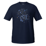 SKEPTIKWORLD MEN'S SAGITTARIUS CAT CONSTELLATION T-SHIRT (NOV 22 - DEC 21)