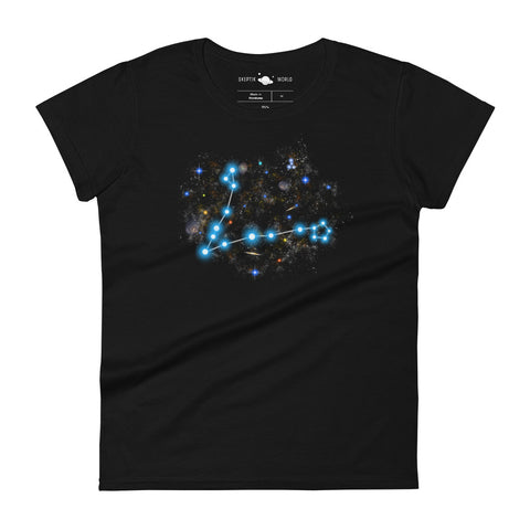 SKEPTIKWORLD WOMEN'S PISCES CONSTELLATION T-SHIRT (FEB 19 - MAR 20)