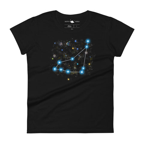 SKEPTIKWORLD WOMEN'S CAPRICORN CONSTELLATION T-SHIRT (DEC 22 - JAN 19)