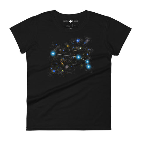 SKEPTIKWORLD WOMEN'S ARIES CONSTELLATION T-SHIRT (MAR 21 - APR 19)